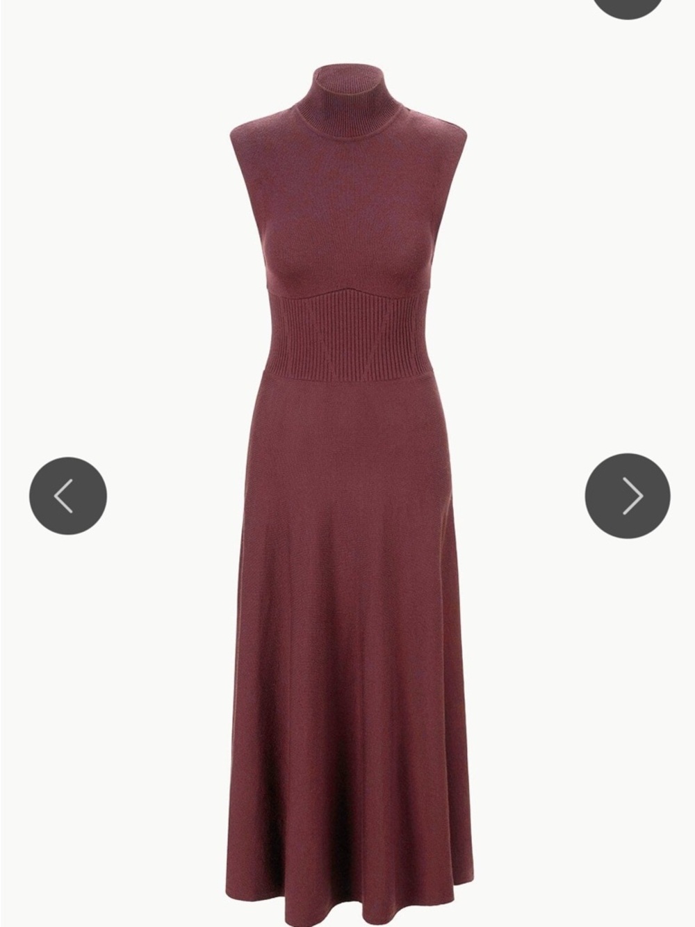 STAUD Lafayette Pink Sleeveless Turtleneck Maxi Dress - Picture 7 of 10